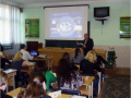 Интерактивную лекцию проводит директор колледжа В. Н. Соченко